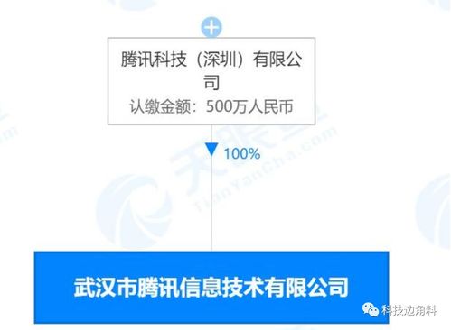 騰訊在武漢成立全資子公司，注冊(cè)資本500萬(wàn)專(zhuān)注于軟件開(kāi)發(fā)